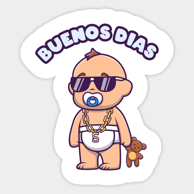 Buenos Dias - baby design Sticker by verde